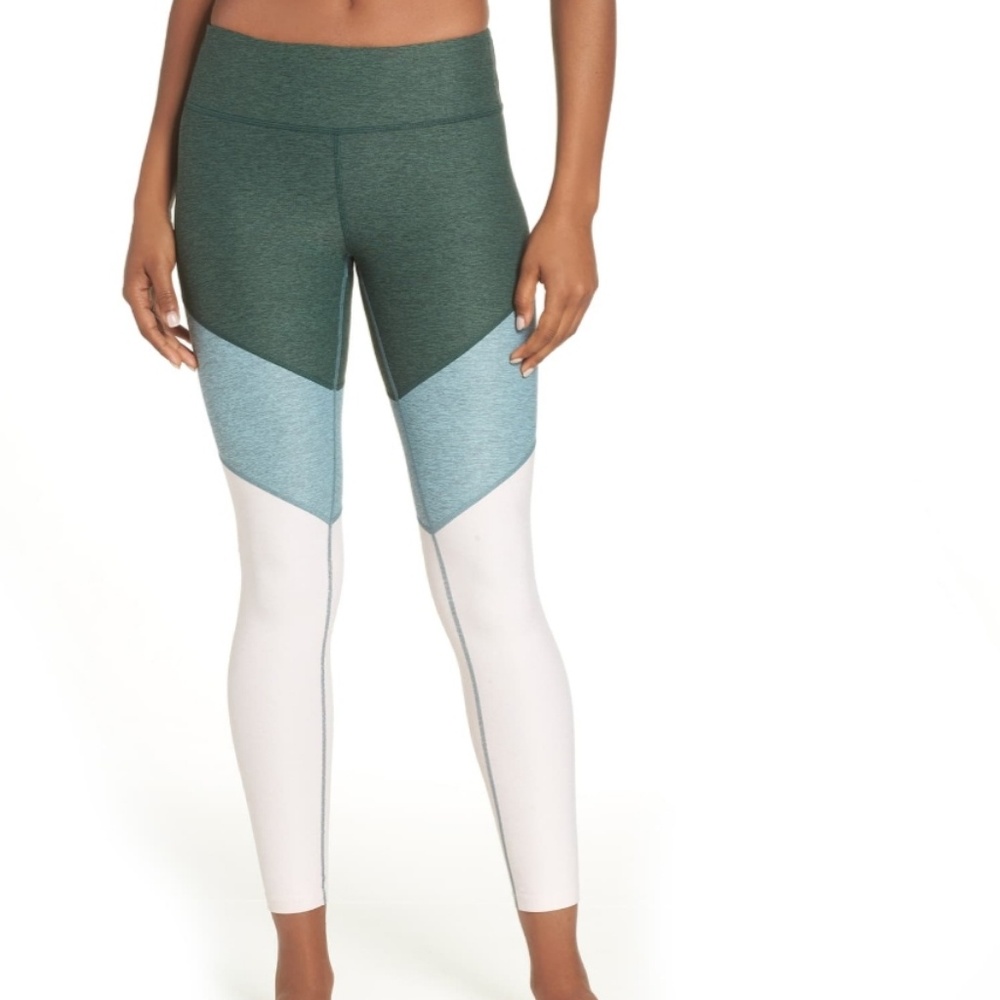 Outdoor Voices 7/8 Springs Green &Pink Legging